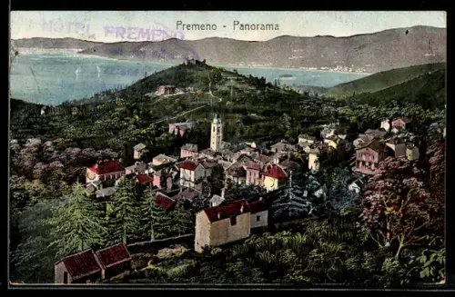 AK Premeno, Panorama con vista sul lago e colline circostanti