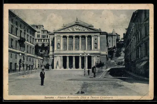 AK Savona, Piazza Armando Diaz e Teatro Chiabrera