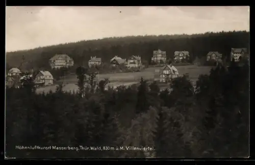 AK Masserberg /Thür. Wald, Villenviertel am Wald