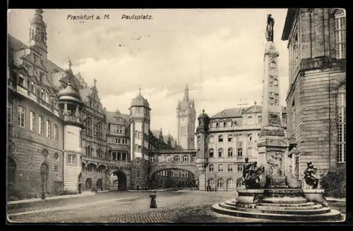 AK Alt-Frankfurt, Partie am Paulsplatz