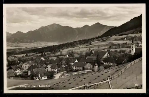 AK Kohlgrub, Blick gegen Loisachtal