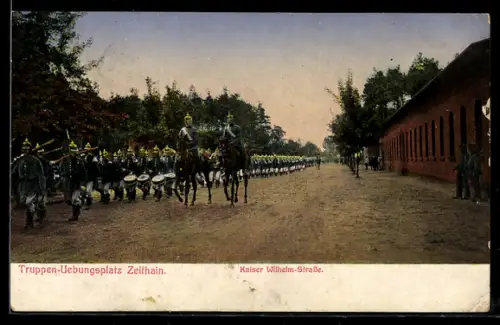 AK Zeithain, Truppen-Übungsplatz, Kaiser Wilhelm-Strasse