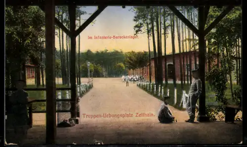 AK Zeithain, Truppen-Übungsplatz, Infanterie-Barackenlager