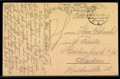 AK Rastatt, Blick zum Schloss