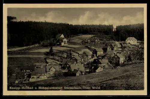 AK Stützerbach /Thür. Wald, Ortsansicht aus der Vogelschau
