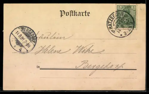 AK Ratzeburg, Blick zum Dom