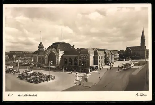 AK Kiel, Blick zum Hauptbahnhof