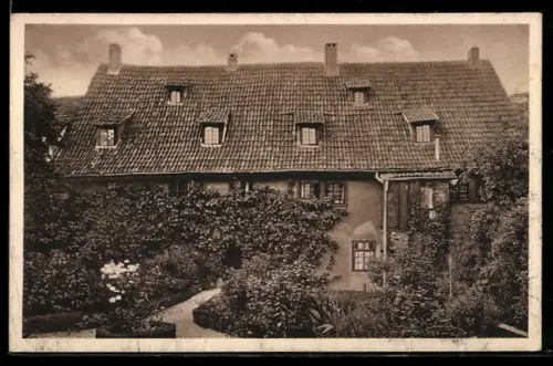 AK Eisenach, Johann Sebastian Bachs Geburtshaus, Gartenseite