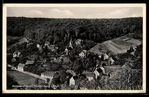 AK Tautenburg /Thür., Ortsansicht aus der Vogelschau