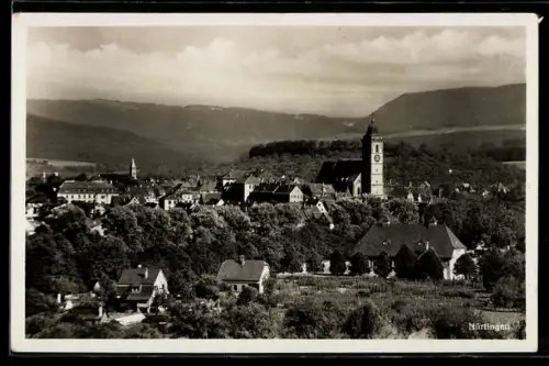 AK Nürtingen, Stadtansicht mit Kirche und Umgebung