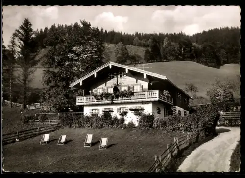 AK Ramsau bei Berchtesgaden, Gasthof Haus Reiteben, Bes. M. Amort