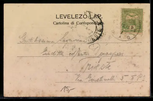 AK Fiume, Molo Daniel Via della Riva