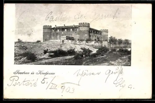 AK Kraljevica, Blick zur Burg