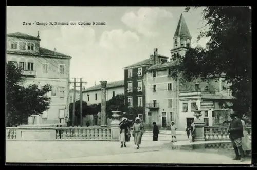 AK Zara, Campo S. Simeone con Colonna Romana
