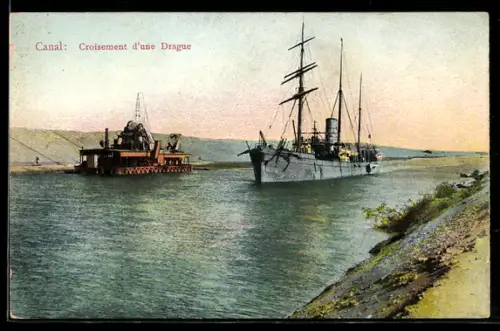 AK Canal, Croisement d`une Drague