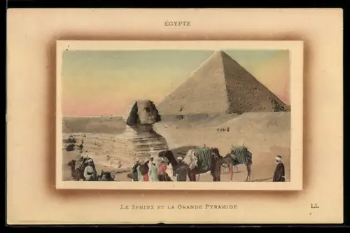 AK Gizeh, Le Sphinx et la Grande Pyramide