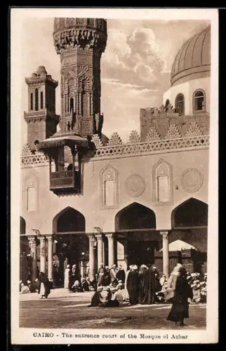 AK Cairo, The entrance court of the Mosque el Azhar