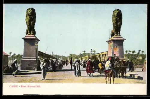 AK Cairo, Pont Kasr-el-Nil