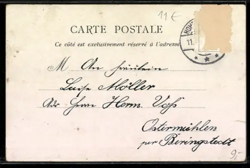 Lithographie Alger, La Rade