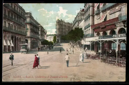 AK Alger, Rues de Constantine et Dumont-d`Urville