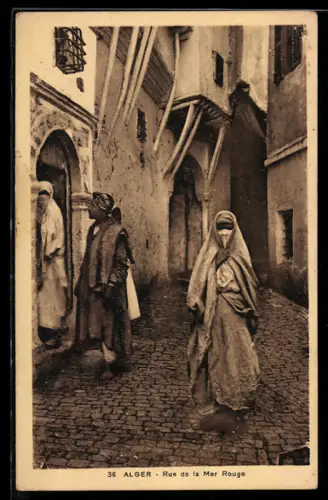 AK Alger, Rue de la Mer Rouge