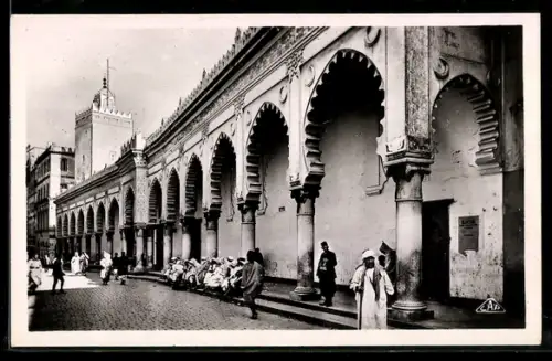 AK Alger, Mosquée Djama-Djedid, Rue de la Marine