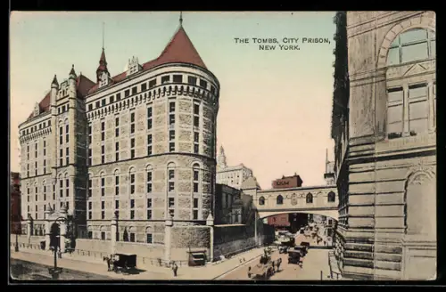 AK New York, NY, City Prison, The Tombs, Gefängnis