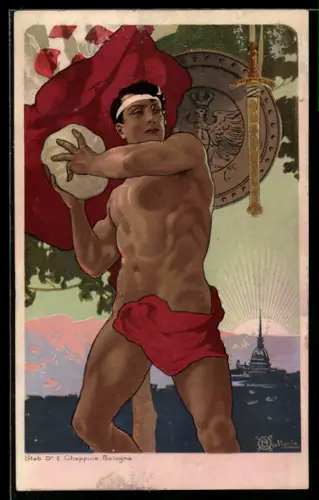 Künstler-AK Torino, Concorso Ginnastico Federale Internazionale 1911