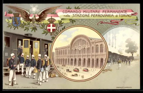 AK Torino, Comando Militare permanente nella Stazione Ferroviaria, Bahnhof