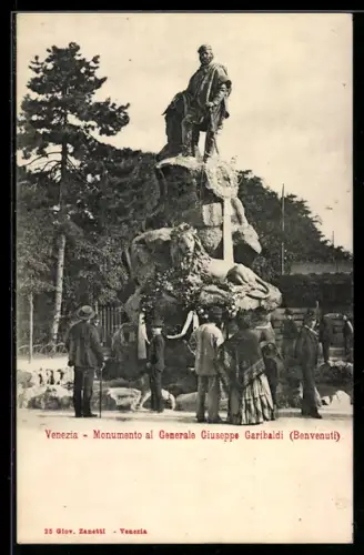 AK Venezia, Monumento al Generale Giuseppe Garibaldi