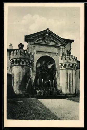 AK Città del Vaticano, Giardini, Fontana del Sacramento