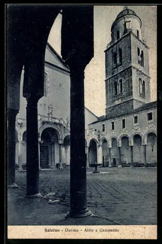 AK Salerno, Duomo, Atrio e Campanile
