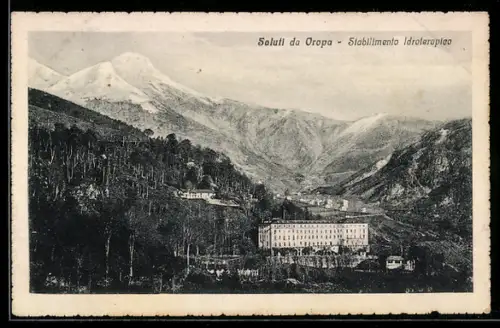 AK Oropa, Stabilimento Idroterapico con vista sulle montagne