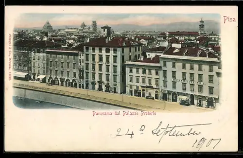 AK Pisa, Panorama dal Palazzo Pretorio
