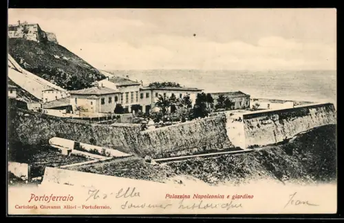 AK Portoferraio, Palazzina Napoleonica e giardino
