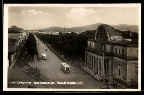 AK Livorno, Cisternone e Viale Carducci con autobus in transito