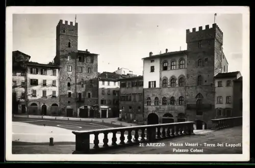 AK Arezzo, Piazza Vasari, Torre dei Lappoli, Palazzo Cofani