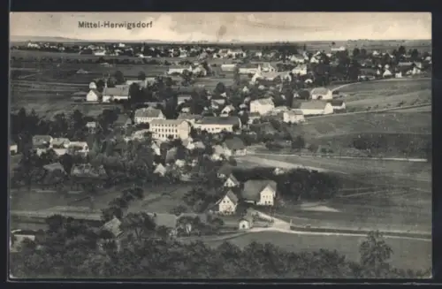 AK Mittel-Herwigsdorf, Panorama
