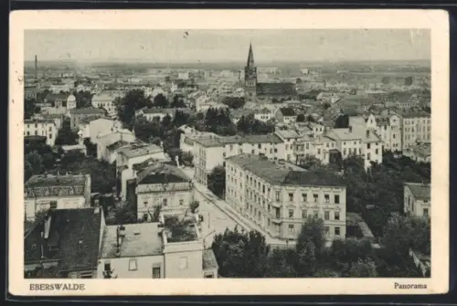AK Eberswalde, Panorama aus der Vogelschau