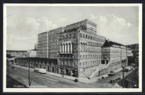 AK Stuttgart, Ansicht der Oberpostdirektion
