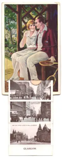 Leporello-AK Glasgow, Cathedral & Royal Infirmary, Hope Street, Buchanan Street, Glasgow Bridge