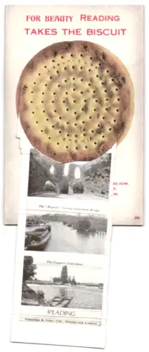 Leporello-AK Caversham, Bridge, Mapledurham Lock, Forbury Gardens