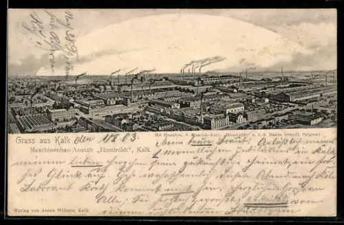 AK Köln-Kalk, Maschinenbau-Anstalt Humboldt, Panorama