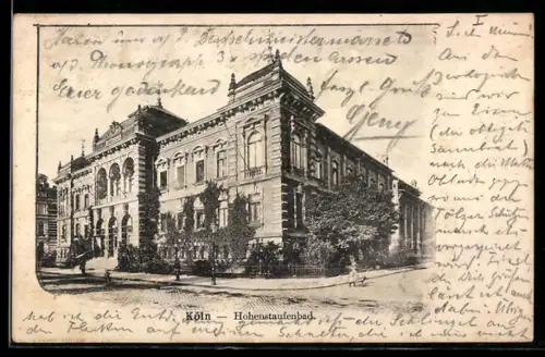 AK Köln-Neustadt, Hohenstaufenbad