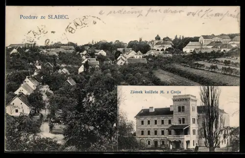 AK Slabce, Zámek knizete M. z Croju, Celkový pohled