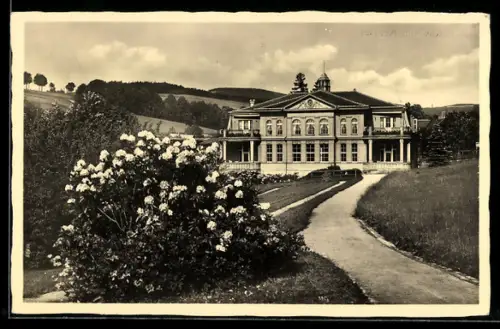 AK Bad Liebwerda, Kurhaus mit Anlagen