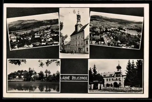 AK Lázne Zeleznice, Hotel Letny Byty, Záradni Cast, Celkový pohled