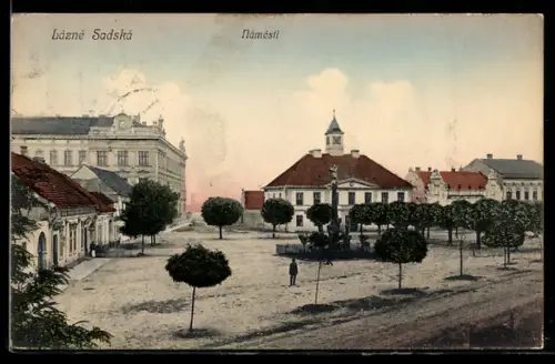 AK Lázne Sadská, Námestí