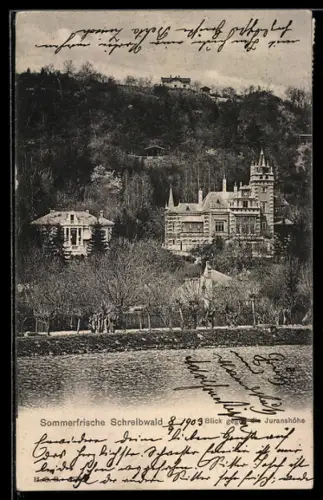 AK Brünn, Schreibwald, Blick gegen die Juranshöhe