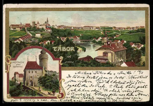 Lithographie Tábor, Kotnov pred opravou, Panorama